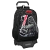 Mochila Escolar com Rodas Star Wars The fighter Preto 32 x 44 x 16 cm