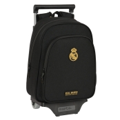 Mochila Escolar con Ruedas Real Madrid C.F. Blanco 22 x 27 x 10 cm 