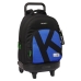 Σχολική Τσάντα με Ρόδες Kelme Royal Μπλε Μαύρο 33 X 45 X 22 cm