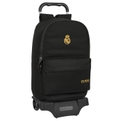 Mochila Escolar con Ruedas Real Madrid C.F. Blanco 28 x 34 x 10 cm 