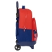 School Rucksack with Wheels Atlético Madrid Blue Red 33 X 45 X 22 cm