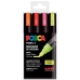 Sæt markører POSCA PC-5M Fluor Multifarvet