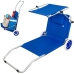 Lettino Aktive Azzurro Tenda Carrello pieghevole 62 x 62 x 117 cm (2 Unità)