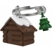 Breloc Metalmorphose Winter Cabin 3,5 x 1 x 9,1 cm Multicolor