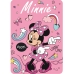 Κουβέρτα Minnie Mouse Me time 100 x 140 cm Ανοιχτό Ροζ πολυεστέρας