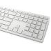 Kлаиатура с безжична мишка Dell KM5221W-WH Бял Qwerty US