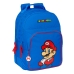 Skolas soma Super Mario Play Zils Sarkans 32 x 42 x 15 cm