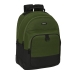 Mochila Escolar Safta Dark forest Preto Verde 32 x 42 x 15 cm