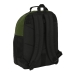 Mochila Escolar Safta Dark forest Preto Verde 32 x 42 x 15 cm