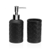 Set da Bagno Versa Nero Dolomite 6,8 x 17 x 6,8 cm