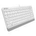 Teclado A4 Tech A4TKLA47119 QWERTY Blanco Inglés