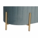 Banqueta DKD Home Decor   Azul Dorado Metal Poliéster Terciopelo (123 x 50 x 45 cm)