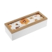 Dekorative Box Versa Blumenblätter Holz MDF 9 x 6 x 24 cm