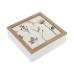 Decoratieve Doos Versa Blommor Hout MDF 24 x 7 x 24 cm