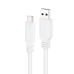 Cable USB-C a USB NANOCABLE 10.01.4000-W Blanco Negro 50 cm