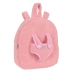 Mochila Infantil Safta Urso de Peluche Cor de Rosa 23 x 27 x 7,5 cm