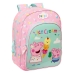 Skoletaske Peppa Pig Ice cream Pink Mint 26 x 34 x 11 cm