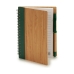 Spiraalnotitieblok met Pen Bamboe 1 x 16 x 12 cm (12 Stuks)