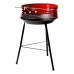 Kaasaskantav Barbeque-grill Aktive Puit Raud 37,5 x 70 x 38,5 cm (4 Ühikut) Punane