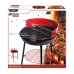 Prenosný Barbeque gril Aktive Drevo Železo Ø 38 cm 37 x 61 x 45 cm (6 kusov) Červená