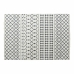 Gulvteppe DKD Home Decor Hvit Polyester Bomull Mørke Grå (200 x 290 x 1 cm)