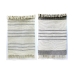 koberec DKD Home Decor 200 x 290 x 0,75 cm Šedý Polyester Bílý Třásně Boho (2 kusů)