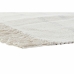 Alfombra DKD Home Decor 120 x 180 x 0,75 cm Gris Poliéster Blanco Flecos Boho (2 Unidades)