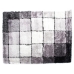 koberec DKD Home Decor Černý Polyester Bílý Čtverce 120 x 180 x 2 cm