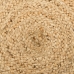 Carpet 120 x 120 x 1 cm Natural Jute