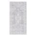 Tapis 80 x 150 cm Gris Polyester Coton