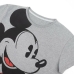 Camiseta de Manga Corta Mujer Mickey Mouse Gris Gris oscuro