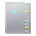 Biblioraft Benetton Silver Argintiu A4 26.5 x 33 x 4 cm