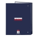 Ring binder Benetton Varsity Navy Blue A4 26.5 x 33 x 4 cm