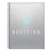 Notizbuch Benetton Silver Silberfarben A4 120 Blatt