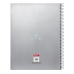 Caderno Benetton Silver Prateado A4 120 Folhas