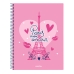 Notebook Safta Paris Roz Bleumarin A4 120 Frunze