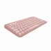 Bluetooth toetsenbord met tablethouder Logitech K380 Frans Roze AZERTY