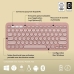 Bluetooth-tangentbord med tabletthållare Logitech K380 Franska Rosa AZERTY