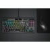 Bluetooth Klaviatuur, millel on Tahvelarvuti Tugi Corsair K70 RGB TKL Must Prantsuse AZERTY