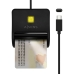 DNI/SIP Card Reader Aisens ASCR-SN03C-BK Black