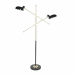 Lampadaire DKD Home Decor Noir Doré Métal 50 W 220 V 120 x 30 x 174 cm