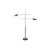 Lampadaire DKD Home Decor Noir Doré Métal 50 W 220 V 120 x 30 x 174 cm