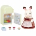 Action Figurer Sylvanian Families Mom Rabbit Chocolate / Refrigerator