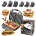 Tosti apparaat Adler CR 3057 Zwart Zilverkleurig 1200 W