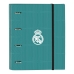 Reliure à anneaux Real Madrid C.F. Blanc Vert turquoise 27 x 32 x 3.5 cm (30 mm)