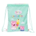 Ryggsekk med Stringer Peppa Pig Ice cream Rosa Mint 26 x 34 x 1 cm