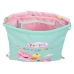 Ryggsekk med Stringer Peppa Pig Ice cream Rosa Mint 26 x 34 x 1 cm