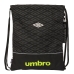 Batoh se šnůrkami Umbro Lima Černý 35 x 40 x 1 cm