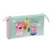 Dobbelbag Peppa Pig Ice cream Rosa Mint 22 x 12 x 3 cm