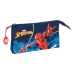 Dobbelbag Spider-Man Neon Marineblå 22 x 12 x 3 cm